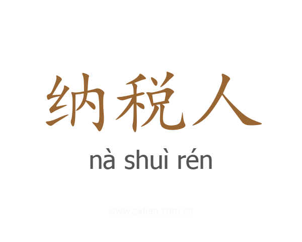 纳税人