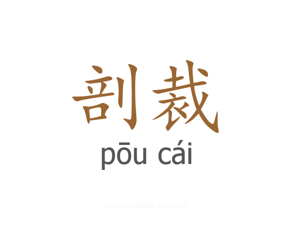 剖裁