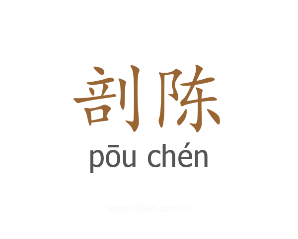 剖陈
