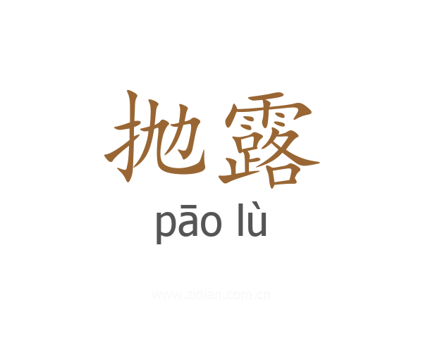 抛露