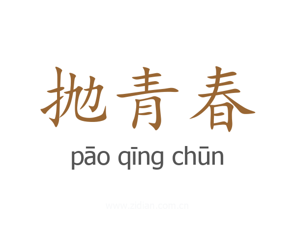 抛青春