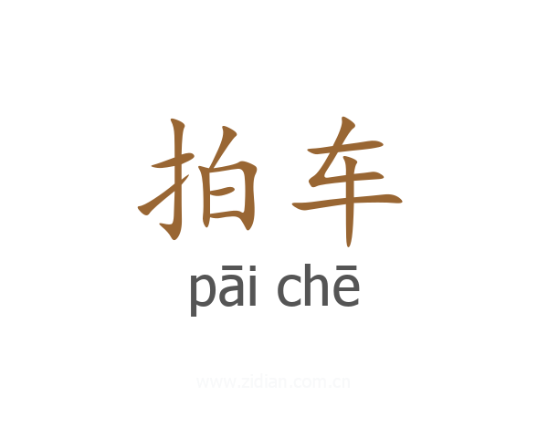 拍车
