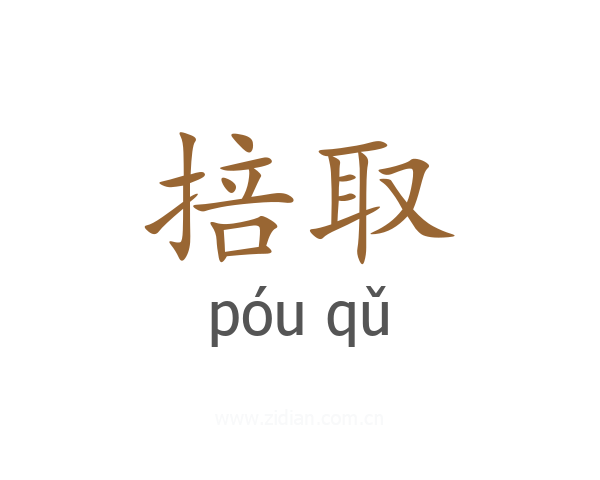 掊取