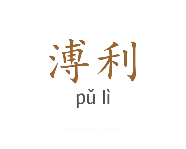 溥利