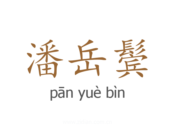 潘岳鬓