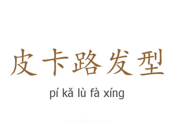 皮卡路发型