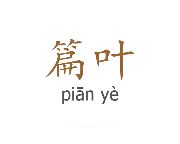 篇叶