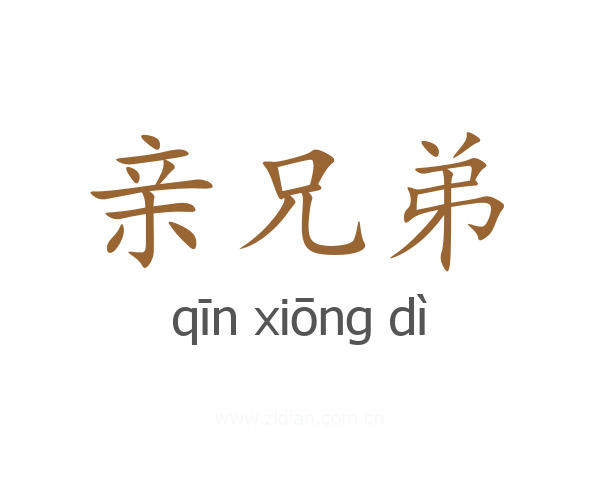 亲兄弟
