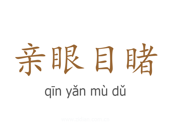 亲眼目睹