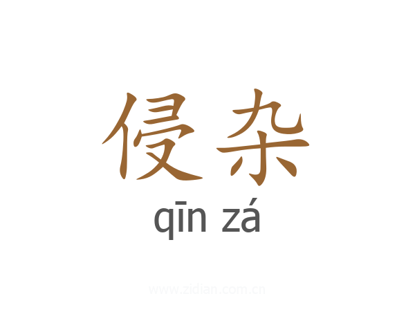 侵杂