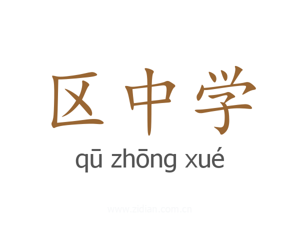 区中学