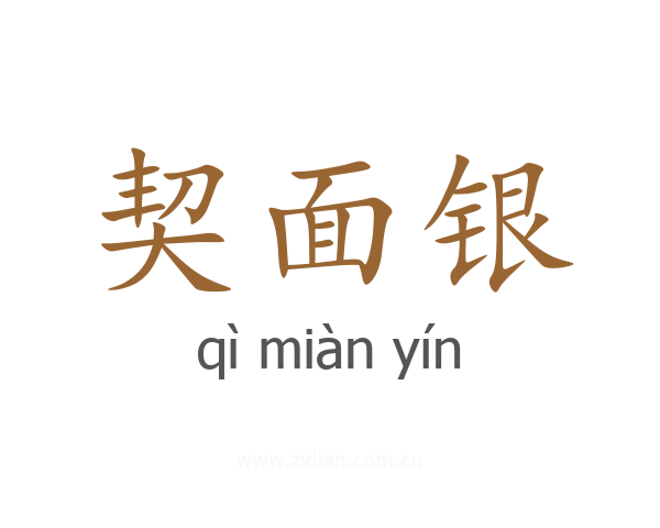 契面银