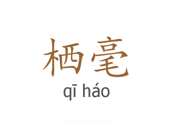 栖毫