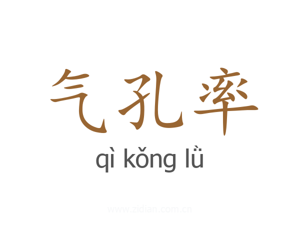 气孔率
