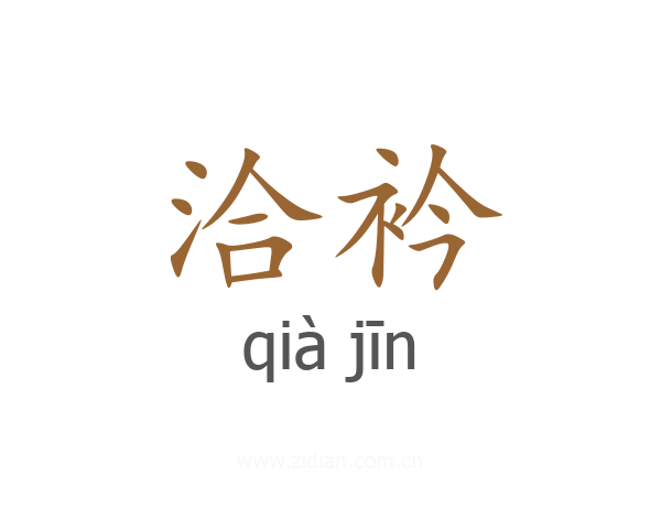 洽衿