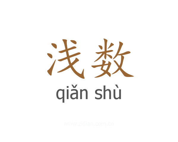 浅数