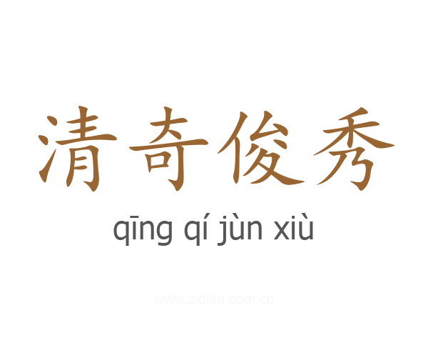 清奇俊秀