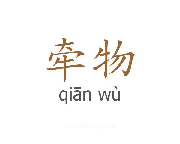 牵物
