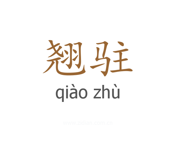 翘驻