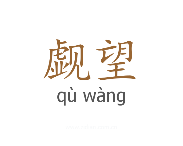 觑望