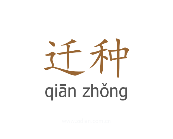迁种