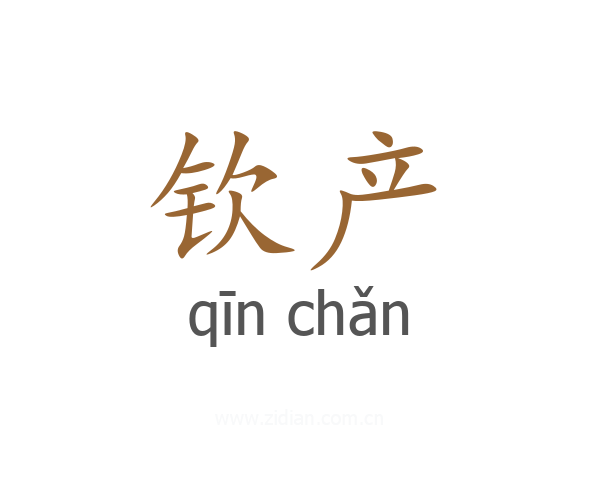 钦产