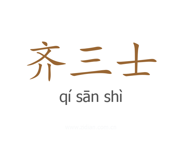 齐三士