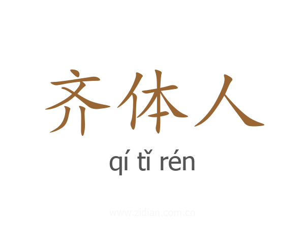 齐体人