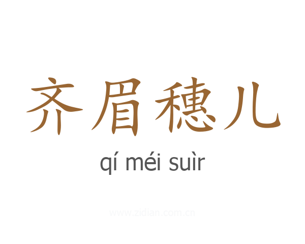 齐眉穗儿