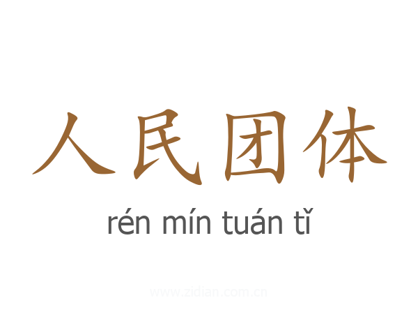 人民团体