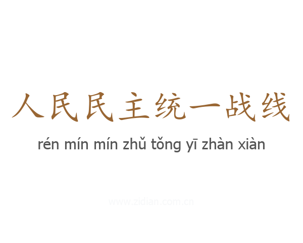 人民民主统一战线