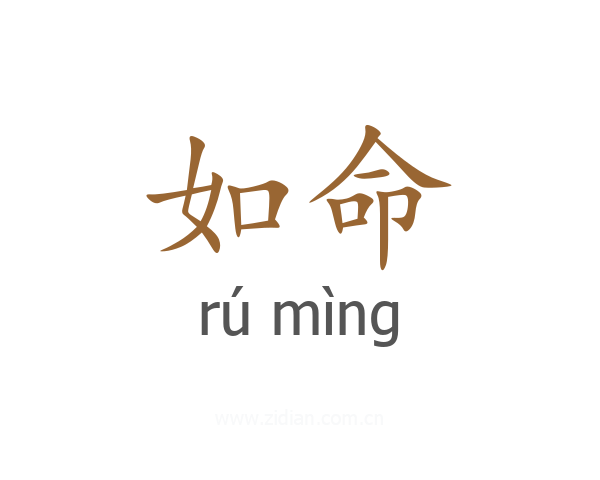 如命