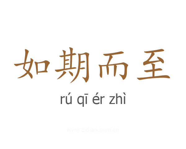 如期而至