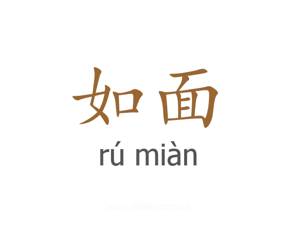 如面