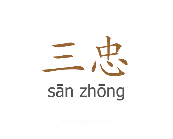 三忠