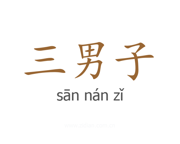 三男子
