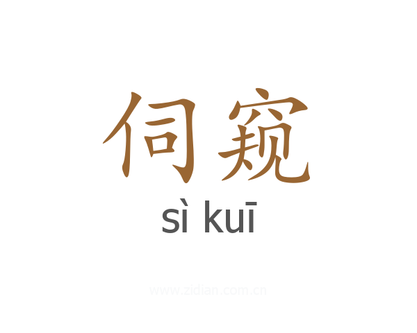 伺窥