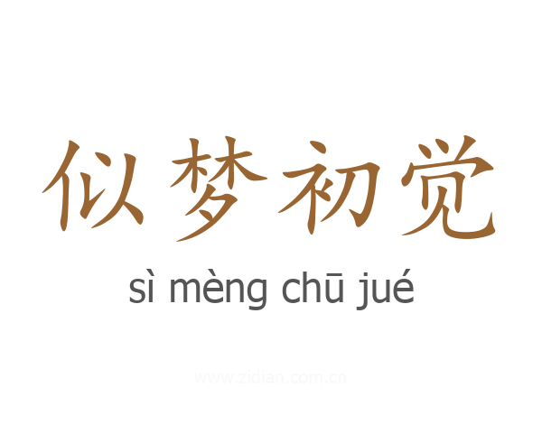 似梦初觉
