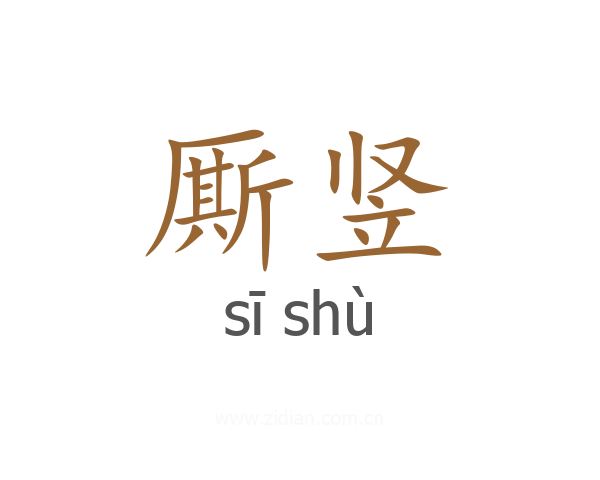 厮竖