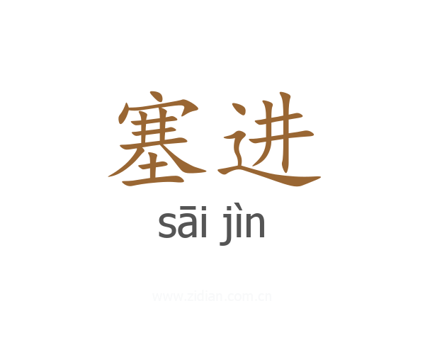 塞进