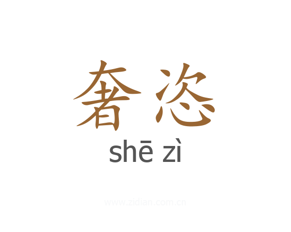 奢恣