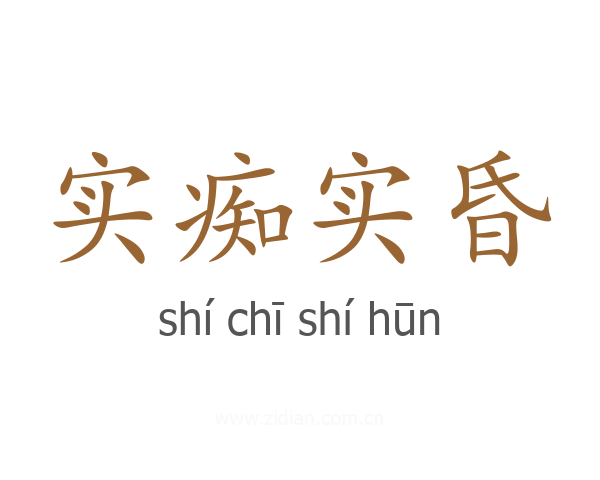 实痴实昏