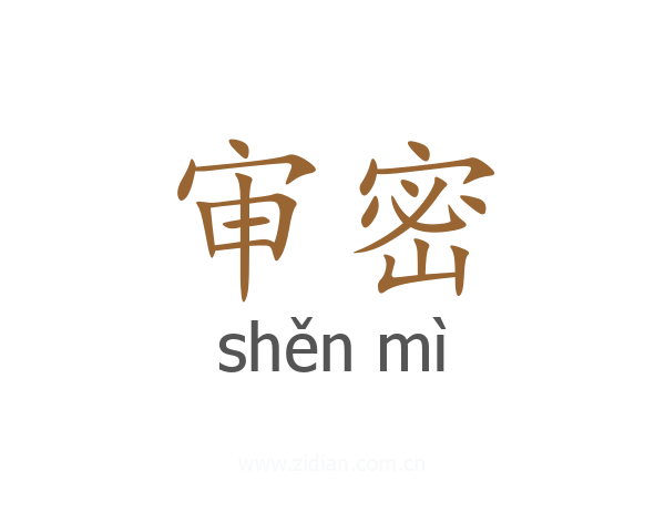 审密