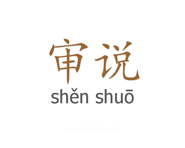 审说