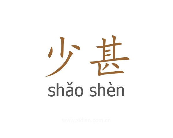 少甚