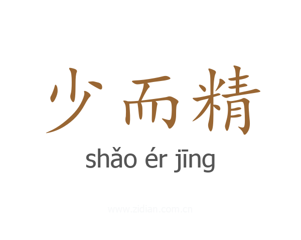 少而精