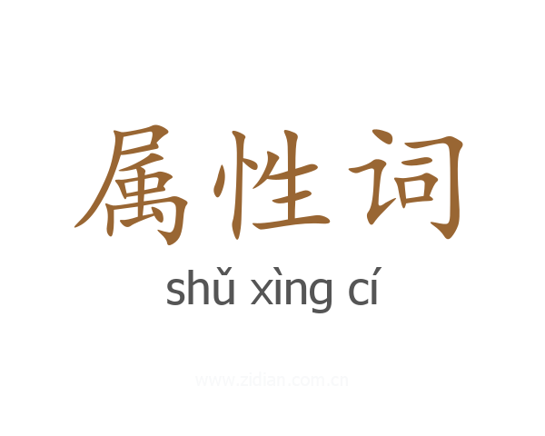 属性词