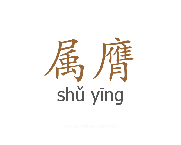 属膺