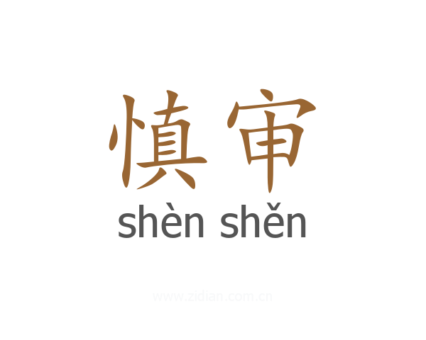 慎审