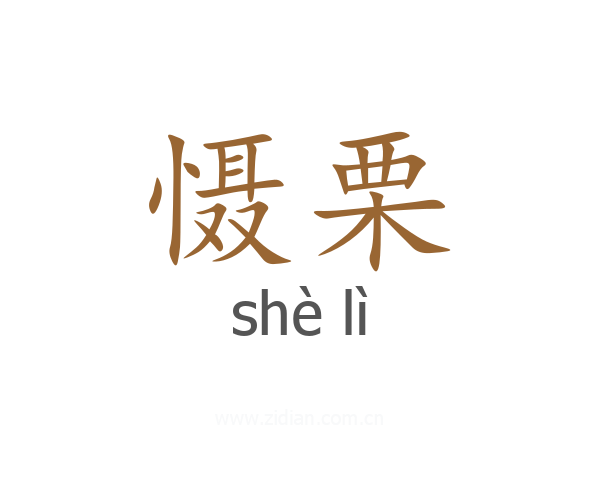 慑栗